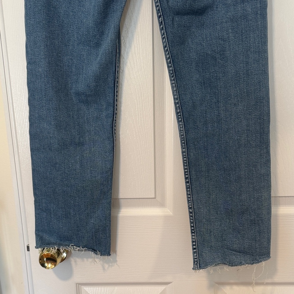 MOTHER Denim The Tomcat Flood Fray Women’s Size 32 ‘TASTY WAVES’ Color - Picture 10 of 13